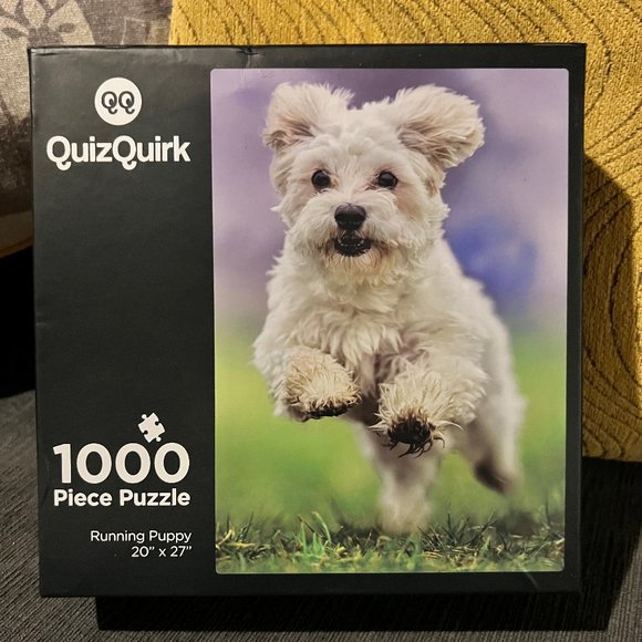 Quiz Quirk - Running Puppy Puzzle - 1000 pieces - Picture 1 of 2